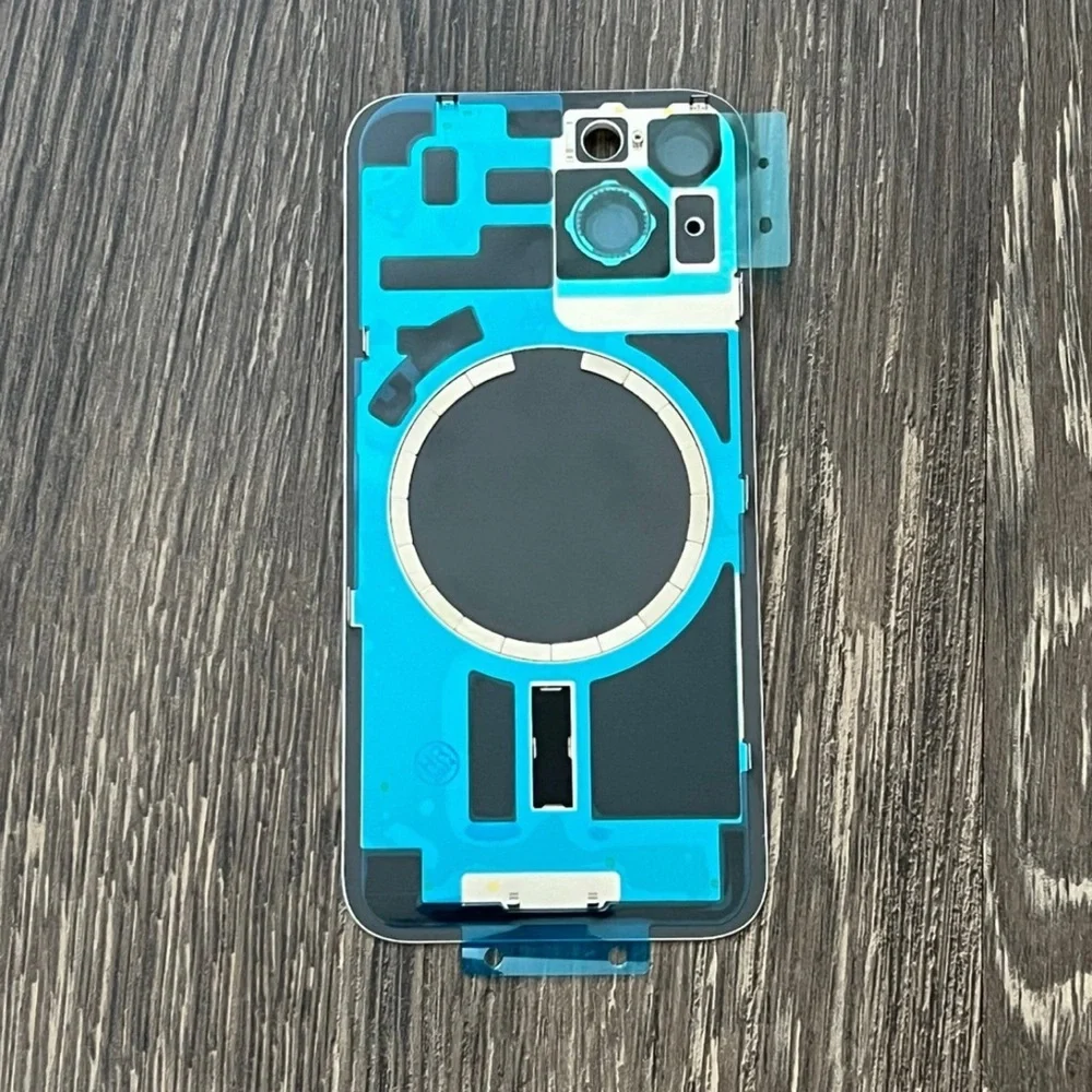 iPhone 14 Back Glass Big Hole Replacement Part Assembly - Blue